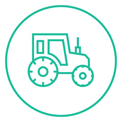 Tractor line icon.