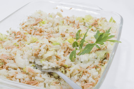 salade with tuna and rice