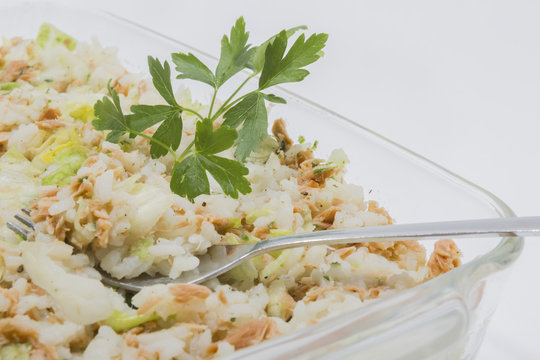 salade with tuna and rice