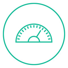 Speedometer line icon.