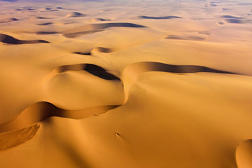 Namib desert aerial view