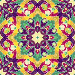 Сolorful floral seamless pattern