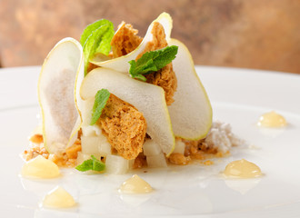 Fine dining dessert