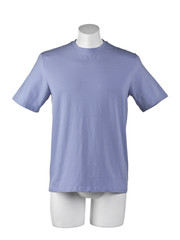 dummy with blue men's shirt