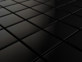 
Black background with 3d-cubes
