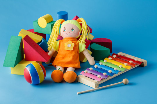 Musical instruments with doll