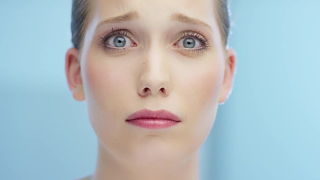 Girl looks really sad