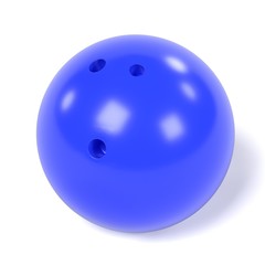 3d rendering of bowling ball