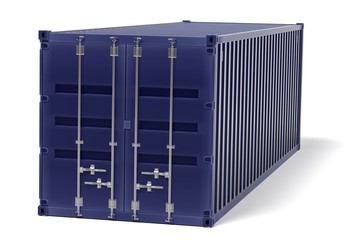 3d rendering of cargo container