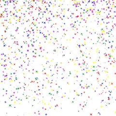 3d render of party confetti
