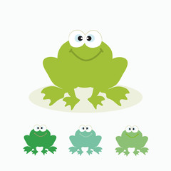Cute cartoon frog.