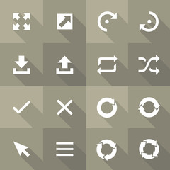 Vector Flat Icon Set - Arrows
