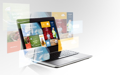 laptop computer with screen