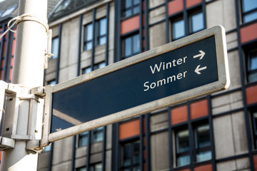 Schild 61 - Winter