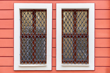 A window in the tenement house