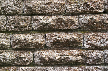 Old stone wall closeup