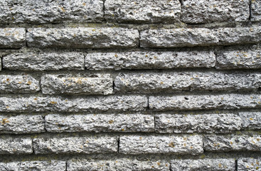 Old stone wall closeup