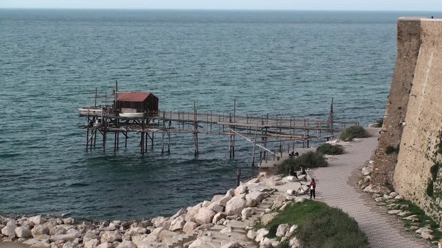 Trabocco sulla spiaggia di Termoli Molise