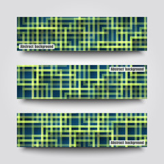 Set of banner templates with abstract background. Eps10 Vector illustration