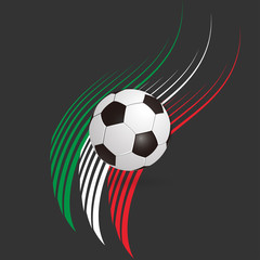 Fu&szlig;ball - italienische Farben