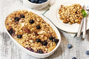 Baked Blueberry oatmeal
