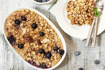 Baked Blueberry oatmeal