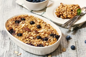 Baked Blueberry oatmeal