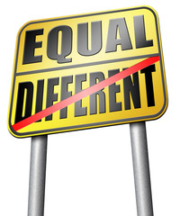 Obraz premium equal or different