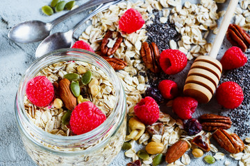 Ingredients for cooking healthy breakfast