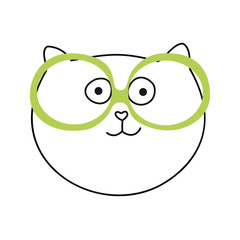 Cute Handdrawn Cat Vector Illustration