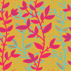 Abstract Seamless Pattern With Branches