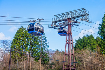 Hakone Komagatake Ropeway. It is Japanese aerial lift line in Hakone, Kanagawa, Japan.