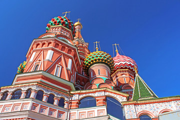 St. Basils cathedral on Red Square in Moscow, Russia