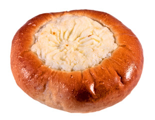 Bun with cottage cheese