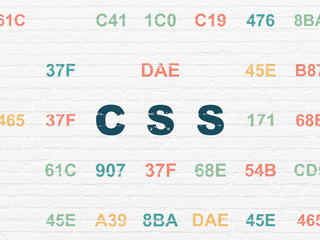 Programming concept: Css on wall background