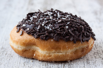 donut with chocolate