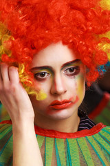 Sad clown