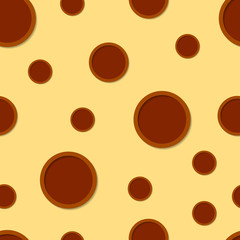 Abstract 3D seamless pattern. Background for webs, cards, e-mails, posters etc. Coloring giraffe.