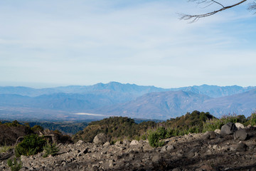 view from the volcano