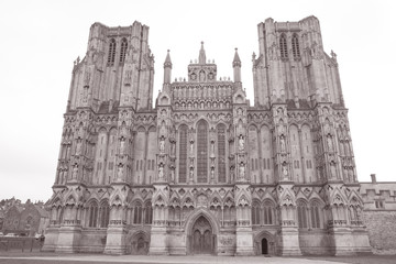 Wells Cathedral Church Facade, Somerset