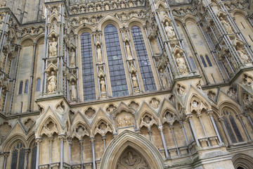 Wells Cathedral Church Facade, Somerset