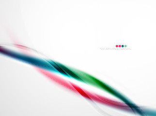 Fototapeta premium Smooth raibow color gradients in business wave template