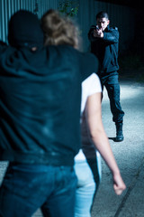 Holding girl hostage