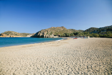 Fototapeta na wymiar Vai beach in Crete