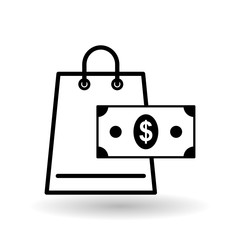Vector illustration of Shopping , editable icon