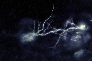 Storm Clouds and Lightning