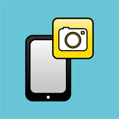 Smartphone icon design , vector illustration