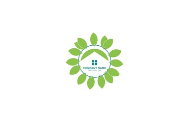 round leaf home logo