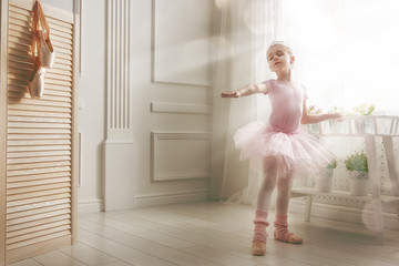 girl in a pink tutu
