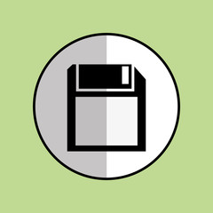 diskette icon design , vector illustration